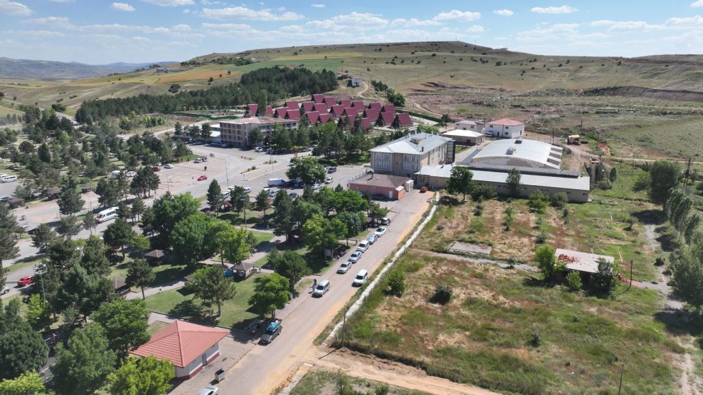 Scenic aerial shot showcasing rural architecture and landscape in Sivas, Turkey. — Impressive Selection of Greenhouses for Sa